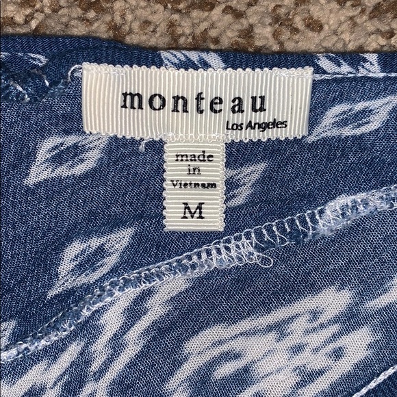 Blue pattern top - Picture 2 of 4